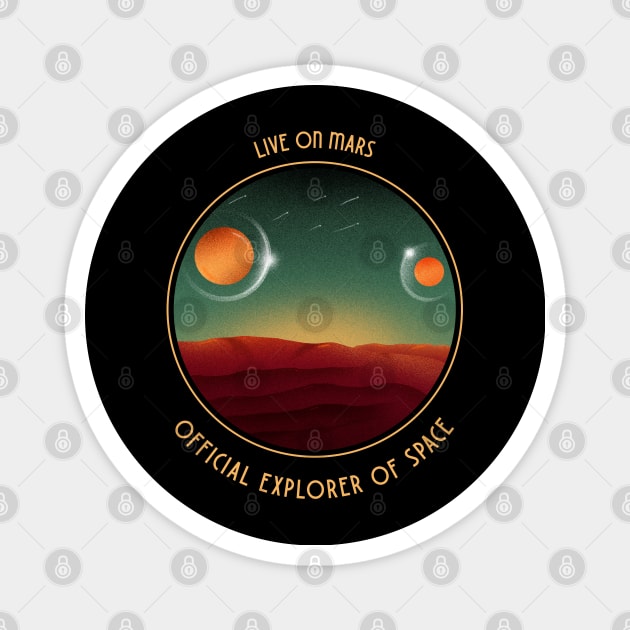 live on mars Magnet by Jackson